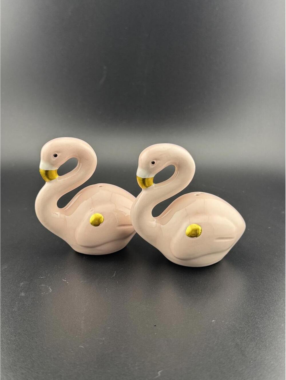 Flamingo Salt & Pepper Shaker Set NIB